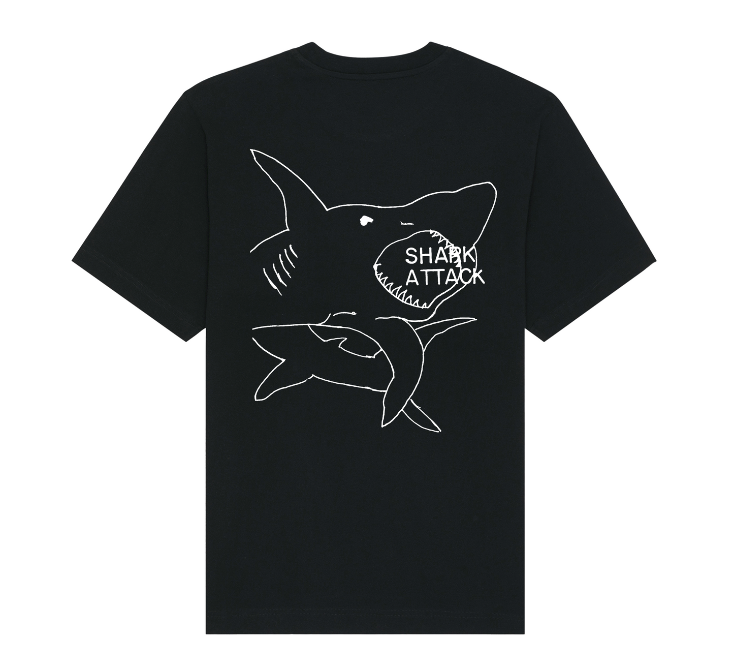 Shark Attack Tee Black